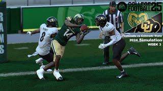 College Football 25 Colorado Buffaloes vs Colorado State Rams Week 3 Simulation PS5 4K Game Play