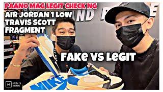 HOW TO LEGIT CHECK NG AIR JORDAN 1 LOW TRAVIS SCOTT FRAGMENTS! FAKE VS LEGIT COMPARISON