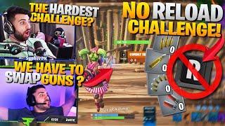 *CHALLENGE* NO RELOADING !? ft. Nickmercs (Fortnite Battle Royale - No Reload Challenge)