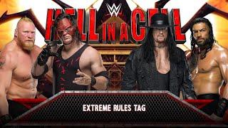 FULL MATCH -  KANE & BROCK LESNAR VS UNDERTAKER & ROMAN REIGNS