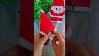 Easiest way of Making Santa Claus using paper #papercraftingideas  #papercraft