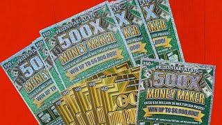 LIVE$50 500x Money Maker Full Michigan Lottery Ticket Book!