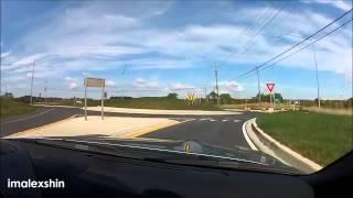 R35 Nissan GTR loses it on Public roads