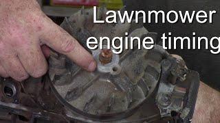 Lawnmower engine timing. How to check timing.