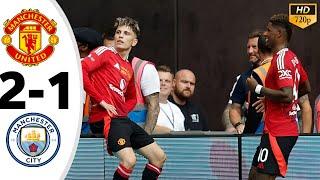 Manchester united vs  Manchester city 2-1 - Highlights & all Goals 2024