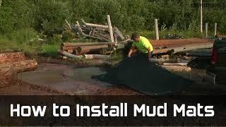 How to Install 4x8 Ground Protection Mats for Driving on Mud