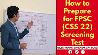 How to Prepare for FPSC (CSS 22) Screening Test; Best Sources