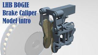 LHB Bogie brake Caliper view | #caliperbrake intro | lhbcaliperbrake