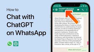 How To Chat With ChatGPT on WhatsApp - Tutorial