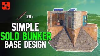 SIMPLE SOLO BUNKER Rust Base Design 2022