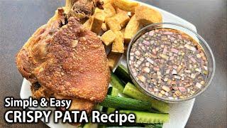 How to Cook an Easy & Simple CRISPY PATA | Ulam Pulutan Recipes