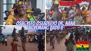 Procession of Dormaa Hene through Sunyani streets  - Meko Bono Homecoming Festival’s Durbar #ghana