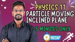 Particle Moving In an Inclined Plane|Concepts|Tamil|Physics 11|Muruga MP#tamil#murugamp #physics11