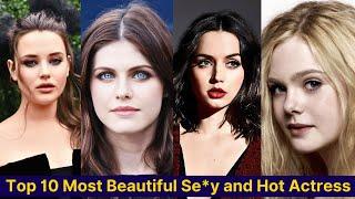 Top 10 Most Beautiful Hot and Se*y Hollywood Actress of 2024