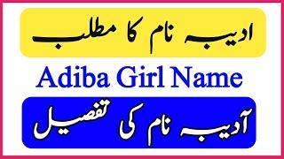 Adiba Name Meaning in Urdu English | Aadiba naam ka matlab | ادیبہ نام کے معنی Baby Name Creator