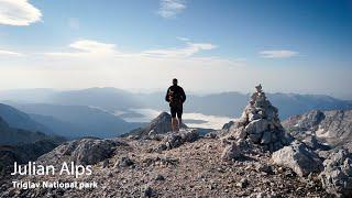 Solo hiking the Julian Alps in the Triglav National Park Slovenia 2021