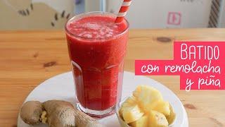 Batido de remolacha, piña, naranja y jengibre | Chocoreto Recetas