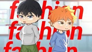 fashion // gacha club // meme// gcm // trend // haikyuu // kagehina (?) //