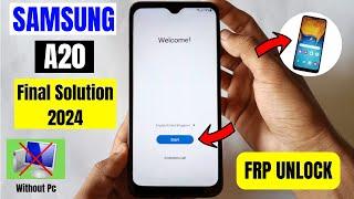 Samsung Galaxy A20 (SM-A205F) FRP Bypass/Unlock 2024 Android 11 Without Pc | Google Account Unlock