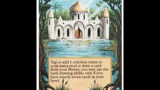 Mtg Library of Alexandria altered art by FZ