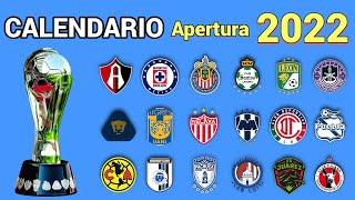 CALENDARIO COMPLETO de la LIGA MX para el TORNEO APERTURA 2022