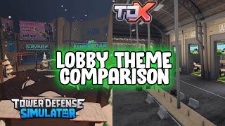 TDS Lobby Theme vs TDX Lobby Theme | Tower Defense Simulator | ROBLOX