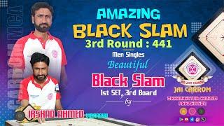 Carrom : Amazing Black Slam by Irshad Ahmed (Vidarbha)  3rd Round-441