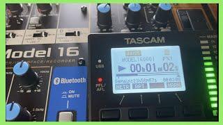 Tascam Model 16 Overview - Tascam Multitrack Recorder, USB Interface - Not A DAW Controller (Oops!)