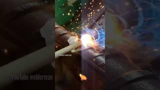 Pay attention to how this welder performs weldingon concrete iron so that the connection‍ #weldi