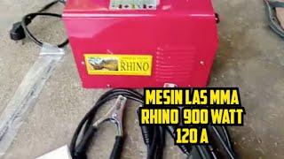 Review mesin las mma Rhino 900 Watt 120 A