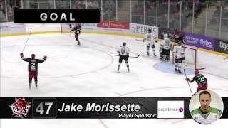 Morissette's goal against Belfast Giants - As seen on NHL, ESPN, The Hockey News - 13/3/16