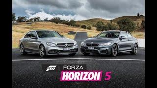 BWM vs Merc in Forza Horizon 5 game