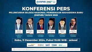 KONFERENSI PERS PELUNCURAN SELEKSI NASIONAL PENERIMAAN MAHASISWA BARU SNPMB PTN TAHUN 2025