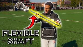 Using The Most FLEXIBLE Lacrosse Shaft in the World!!