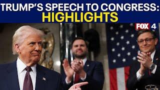 President Trump's speech to Congress: Highlights