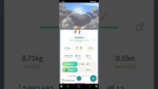 Pokémon GO - Catching a Shiny Anorith