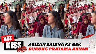 Di Tengah Kabar Fitnah, Azizah Salsha Datang ke GBK Untuk Dukung Pratama Arhan | Hot Kiss