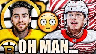 IT'S GETTING UGLY FOR THE DETROIT RED WINGS & BOSTON BRUINS: LUCAS RAYMOND + JEREMY SWAYMAN HUGE ASK