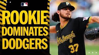 Pirates rookie Jared Jones shuts down the dynamic Dodgers! (All the strikeouts and BIG MOMENTS!)