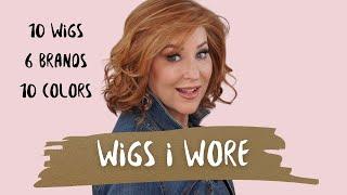 WIGS I WORE | February 2024 | 10 WIGS | 6 BRANDS | 10 DIFFERENT COLORS | NEW styles included!