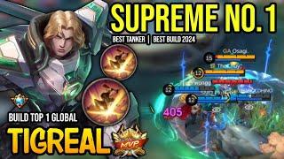 TIGREAL BEST BUILD 2024 | BUILD TOP GLOBAL TIGREAL GAMEPLAY | MOBILE LEGENDS