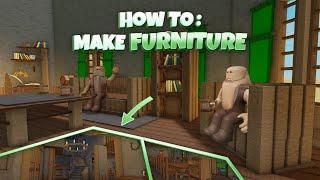How to Make FURNITURE in Survival Game Roblox pt.1
