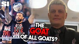 Cody Rhodes Acknowledges Roman Reigns As "The GOAT" | Sports Illustrated