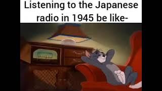 Listening to the radio in 1945 Japan be like