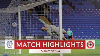 MATCH HIGHLIGHTS | Cardiff City 2 Brentford 3 | Sergi Canos' hits superb hat-trick