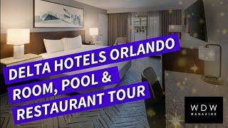 Delta Hotels by Marriott Orlando - Room, Pool, and Restaurant Tour 2023