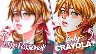 CRAYOLA vs ARTIST supplies (Touchfive markers, ARTEZA) | Comparison Challenge