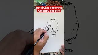 David Choe Sketching a Munko Skeleton #davidchoe #munko #choeshow #arttutorial #drawingtutorial