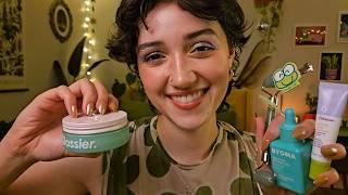 ASMR Spa Day  Green Themed Pampering (layered sounds, whispered rp, personal attention, tingly)