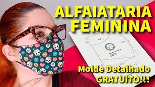 MÁSCARA DE PROTEÇÃO ALFAIATARIA FEMININA - FAMÍLIA DIY - AVIMOR TECIDOS